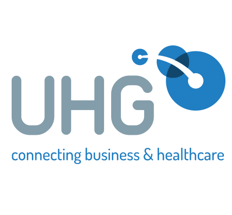 UHG UHG - connecting business and healthcare logo
